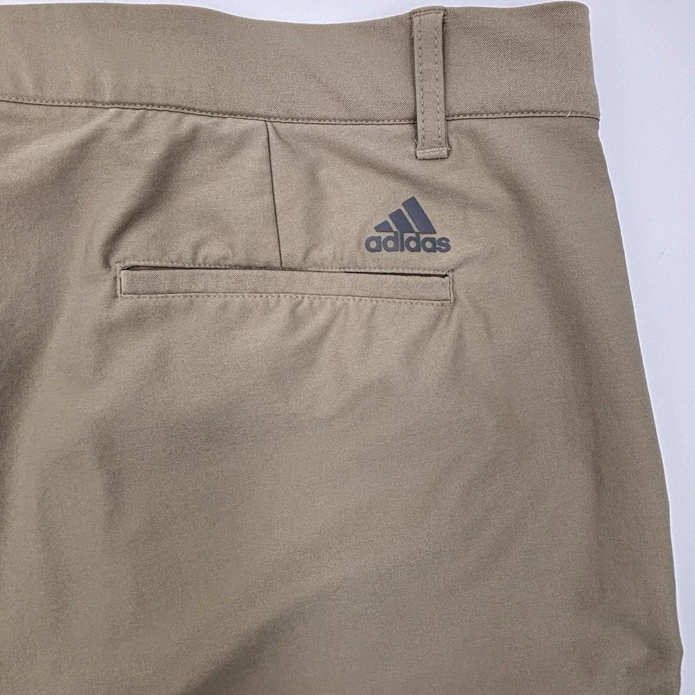 Adidas Golf Pants Mens 38x30 Khaki Tan Ultimate 365 Flat Front Pro
